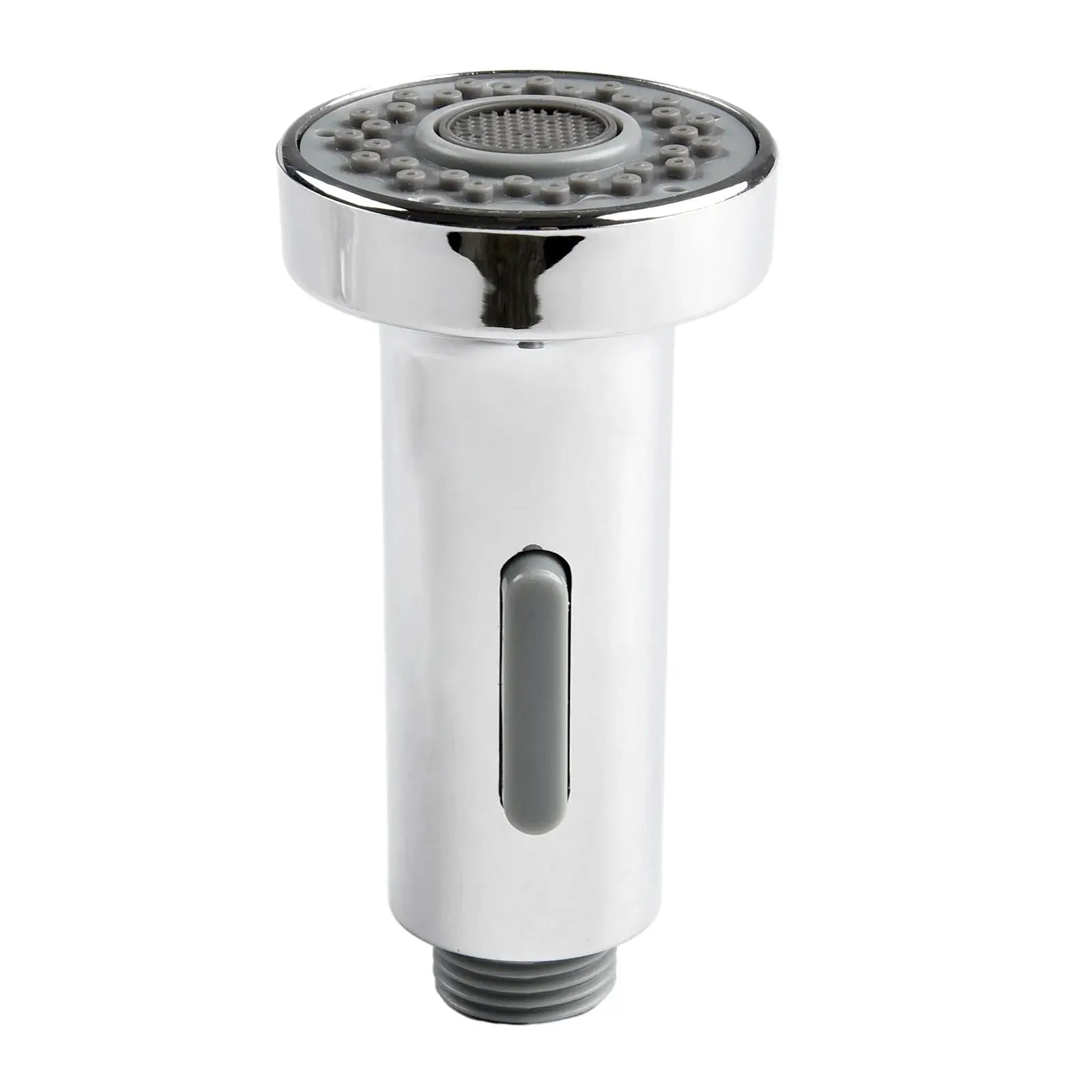 Simples Market ABS kitchen faucet head replacement, chrome pull-down spray nozzle with gray grip.