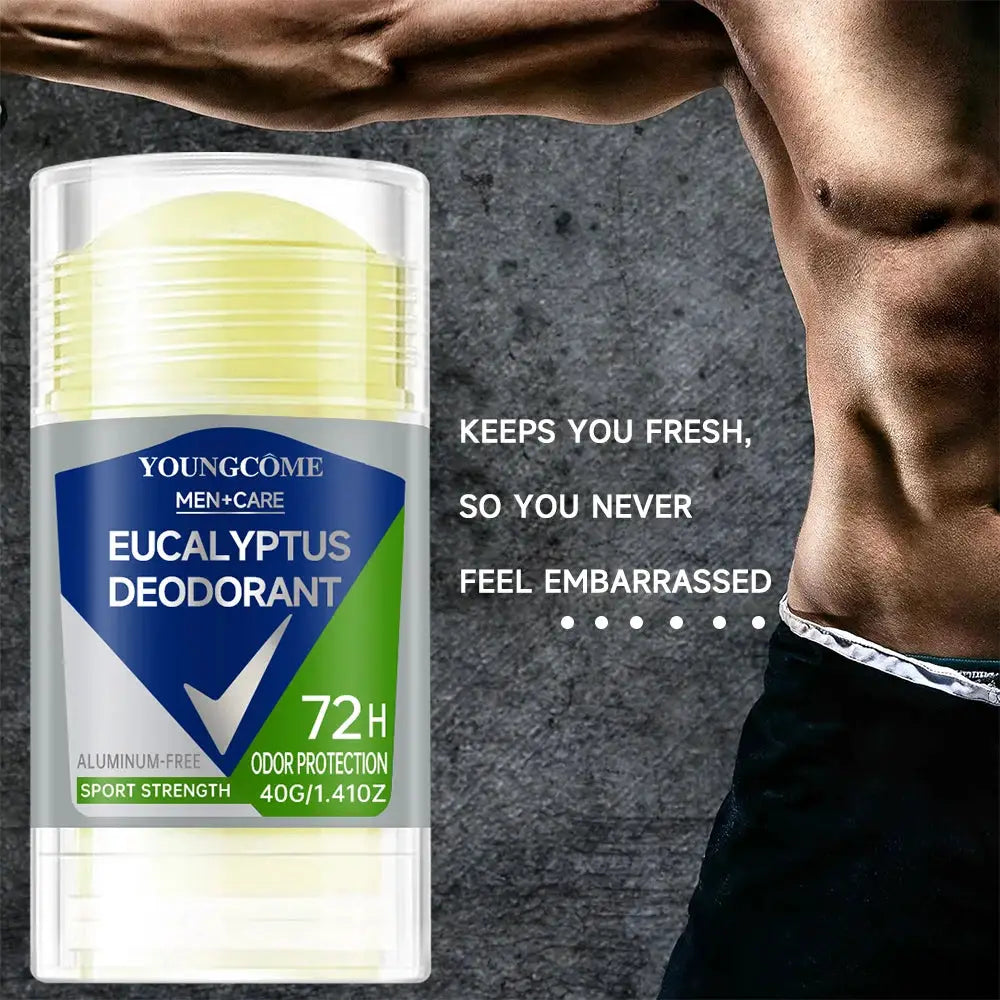 Men's Deodorant Roll-On Stick For Odor Control And Sweat Reduction, Fast Drying Long-Lasting, Portable Freshness