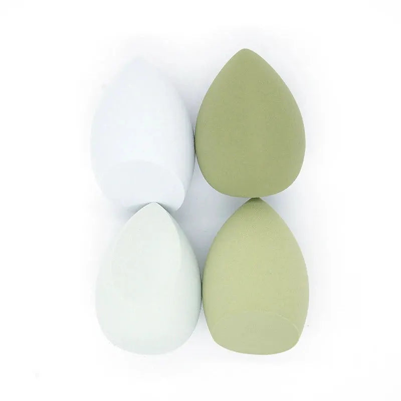 4 Piece Bevel Cut Makeup Sponge Set For Wet And Dry Application Foundation Powder Puff Beauty Cosmetic Sponges