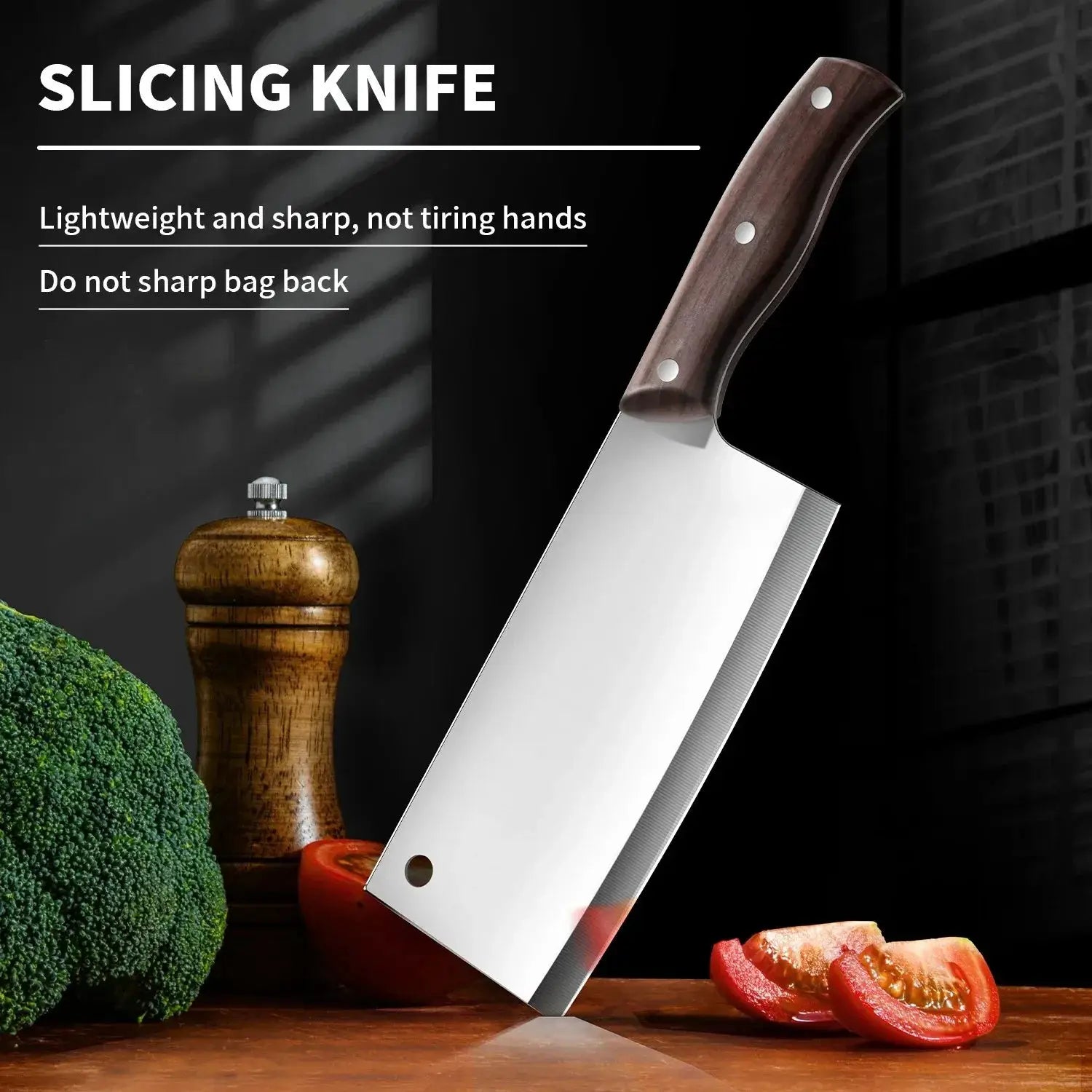 PrimeSlice Multipurpose Chef Knife Razor Sharp Stainless Steel Kitchen Knife For Meat And Vegetables
