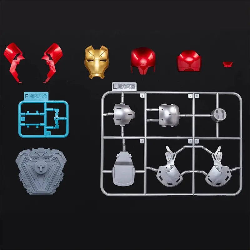 Original Iron Man Helmet Mask 9 Styles War Machine MK16 MK42 MK85 Tony Stark Diy Model Action Figure Assembled Gift