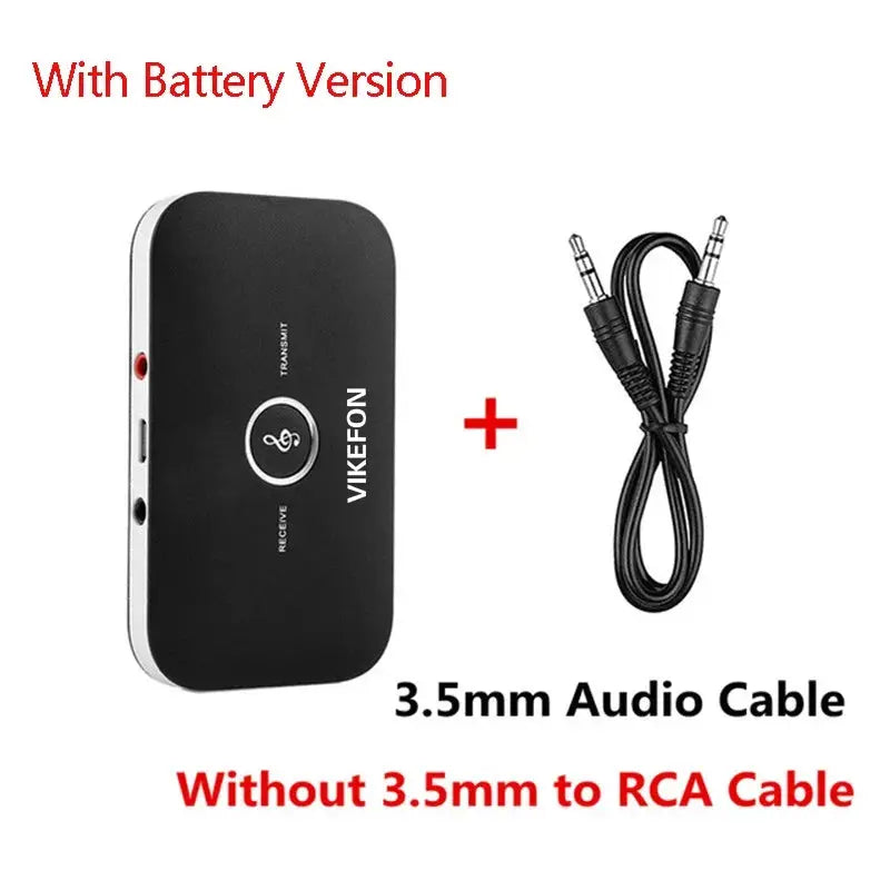 NovaTech Bluetooth 5.0 Audio Transmitter Receiver Dual Mode With RCA 3.5mm AUX USB Dongle for Car TV PC