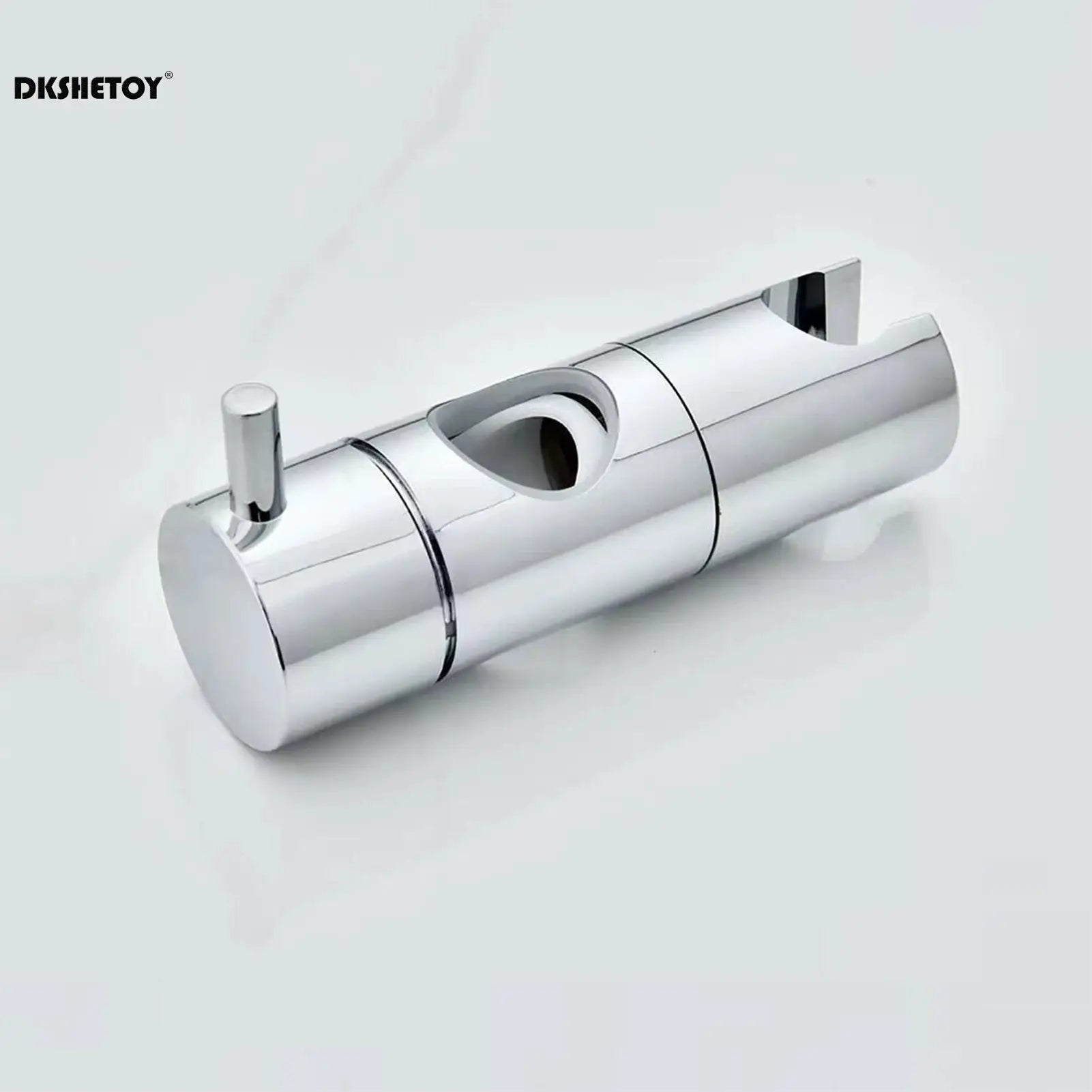 Shower head holder clamp, chrome metal mounting bracket for 19–25mm shower heads, Simples Market