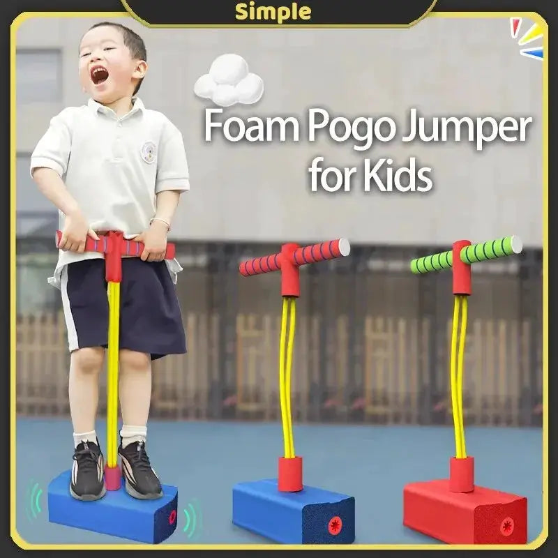Foam Pogo Jumper For Kids Ages Three And Up Outdoor Toy Sensory Toy Autism Friendly Balance And Motor Skills Gift