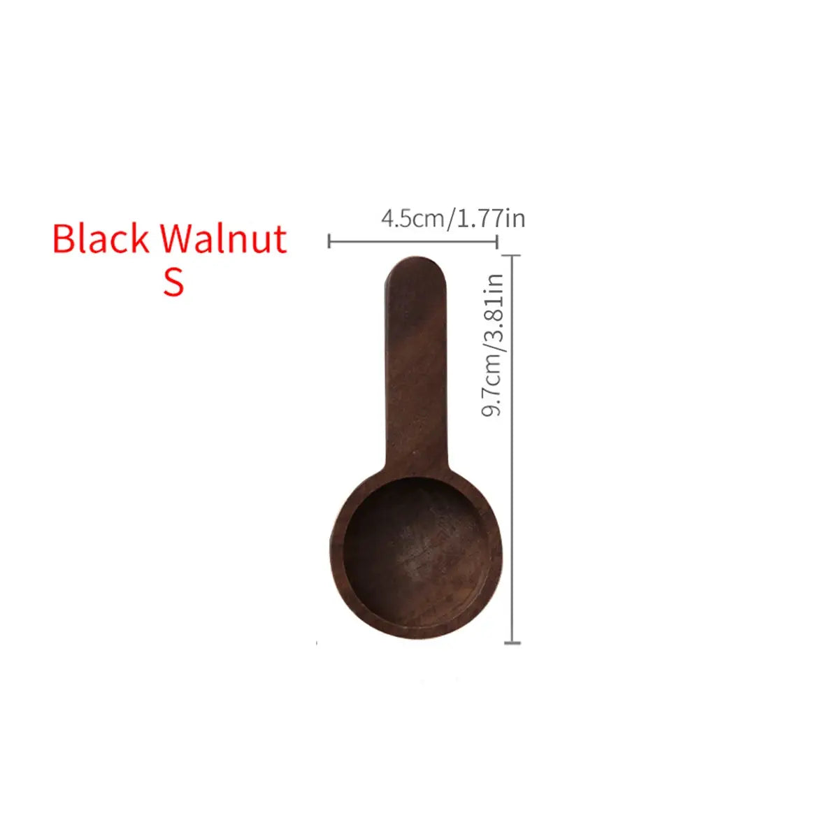 NatureWood Walnut Coffee Scoop Solid Wood Gram Measuring Spoon For Coffee Powder And Milk Powder