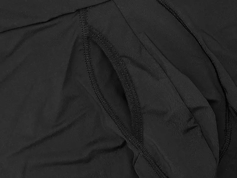 Men's black Simples Market body shaper compression shorts with tummy control
