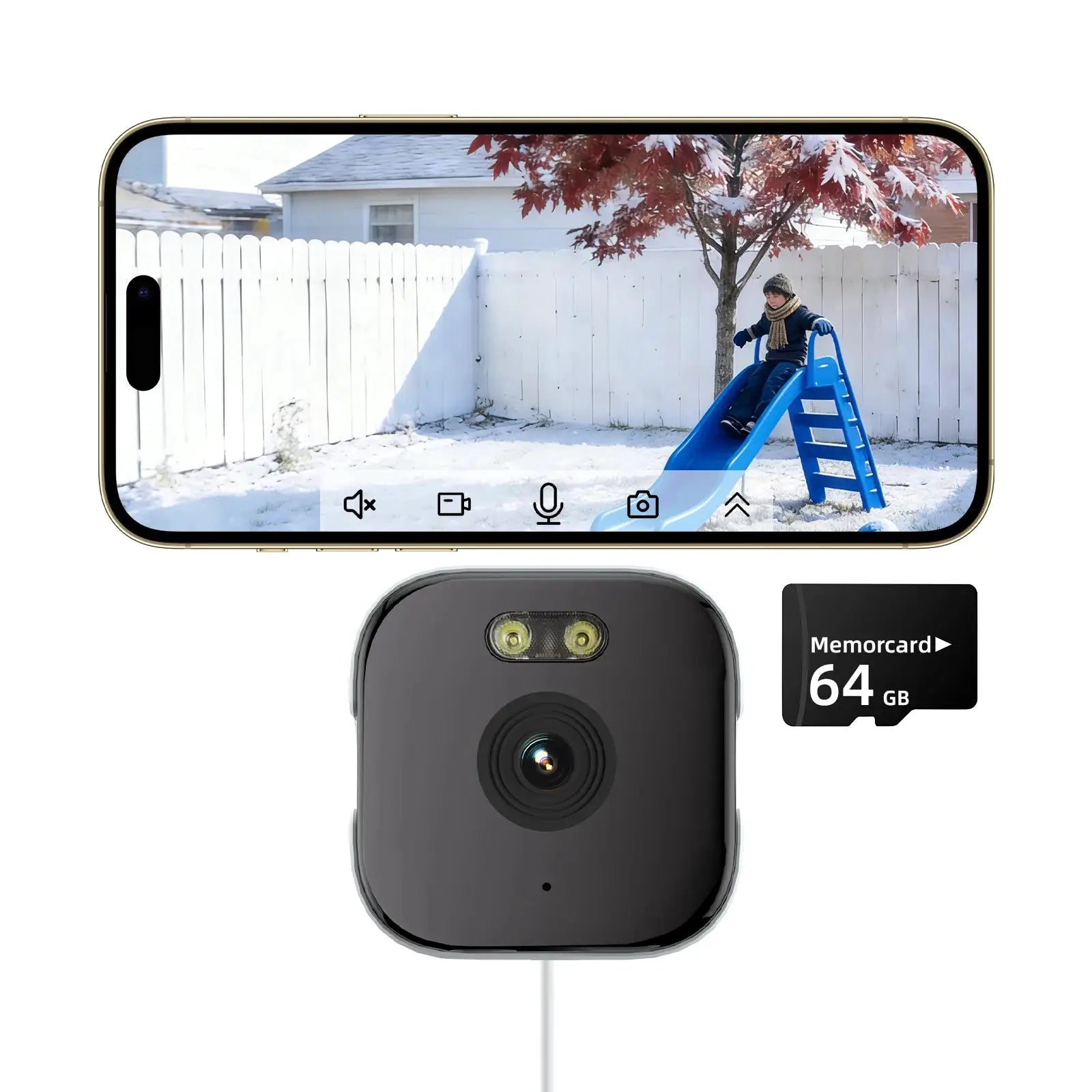 HeiYouCam Window Camera Replaces Outdoor Cameras 3MP HD Full Color Night Vision Through Window 2 4GHz WiFi
