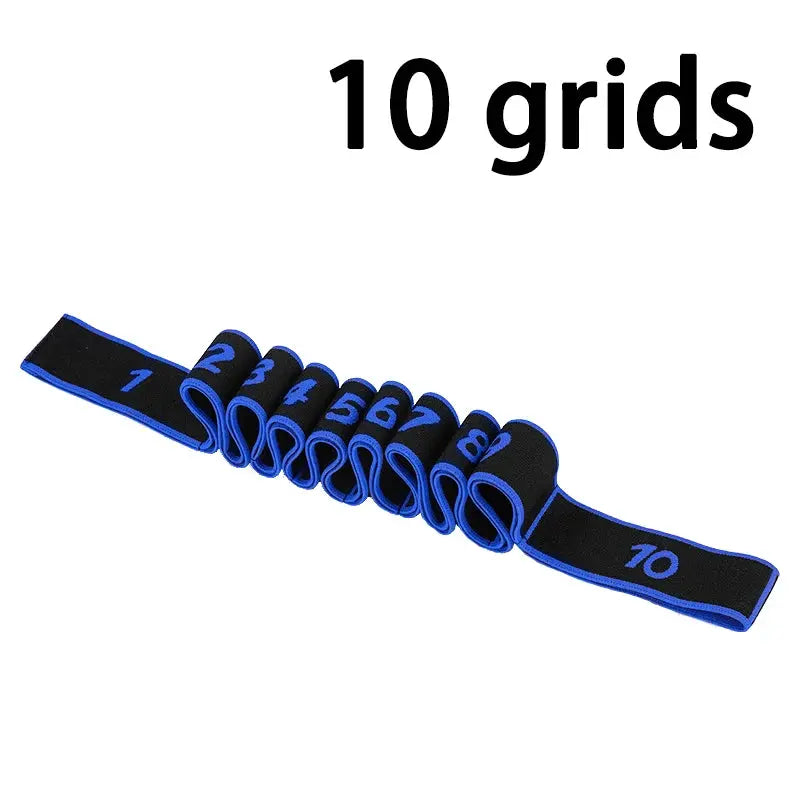8 Section Dance Resistance Band For Yoga Pilates Fitness With Adjustable Elasticity And Tension Belt