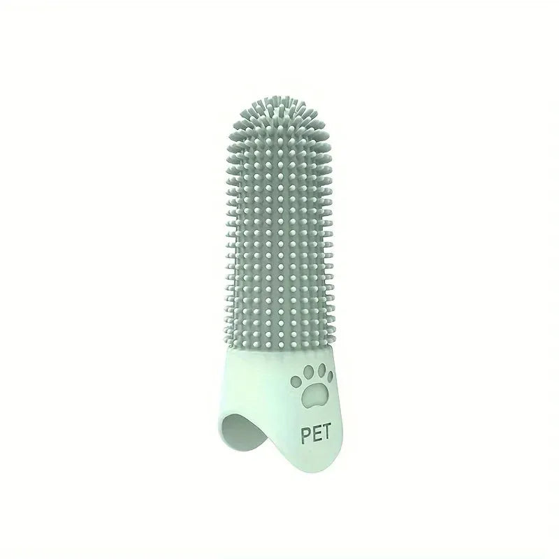 Soft Silicone Finger Dog Toothbrush 360 Degree Design for Dogs and Cats Durable Pet Finger Brush All Breeds