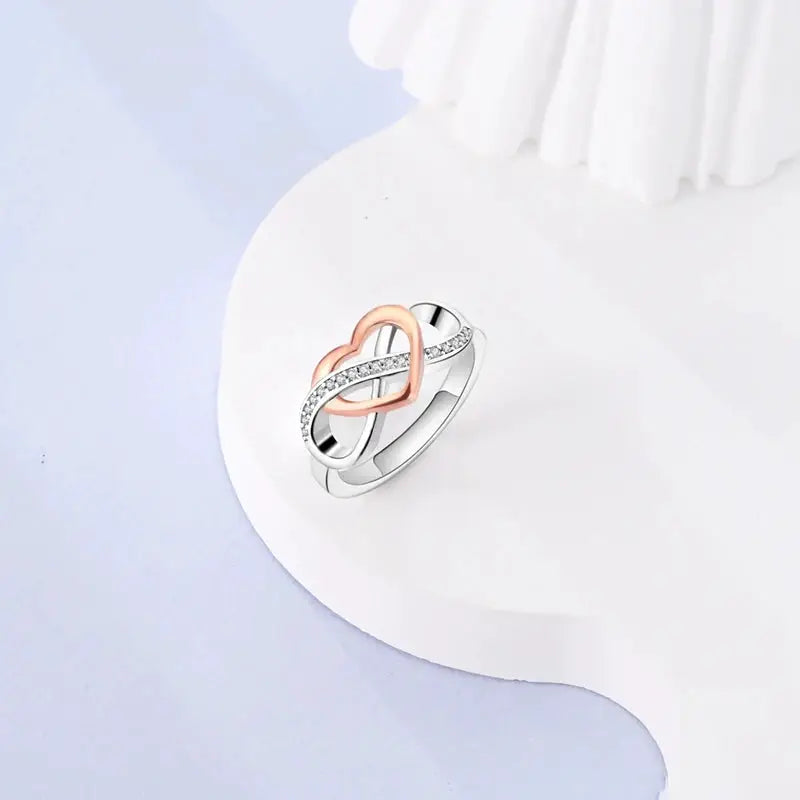 925 Sterling Silver Rings Bow Heart Star Sun Moon Zircon For Women Jewelry Birthday Anniversary Gifts