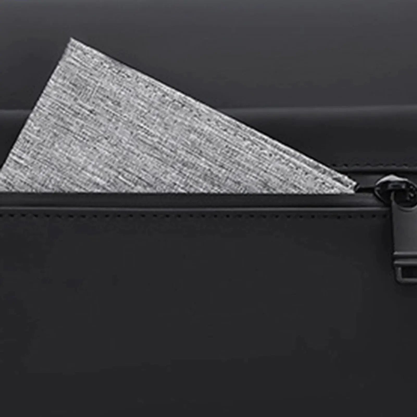 Simples Market large capacity travel tote bag, gray textured fabric with zip pocket detail