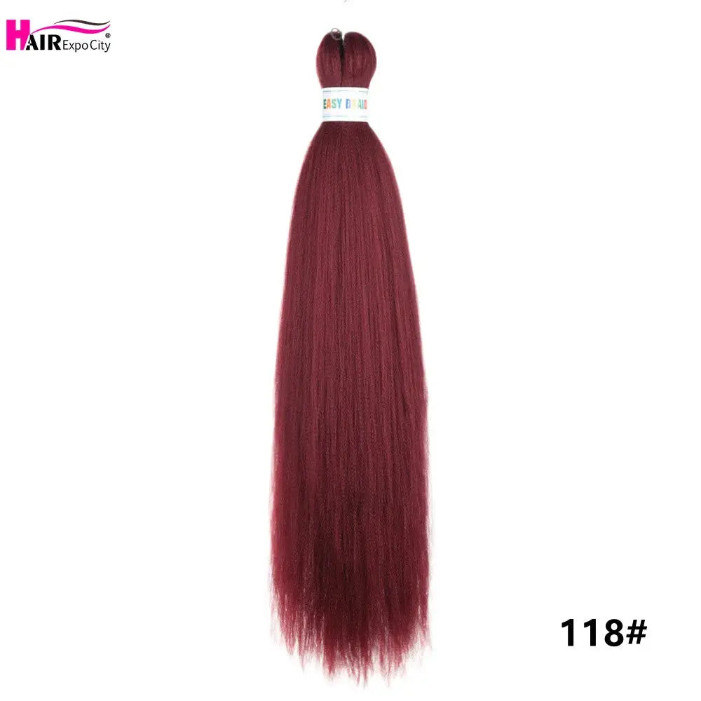 Easy Braids 26in synthetic jumbo braids hair extensions in burgundy ombre