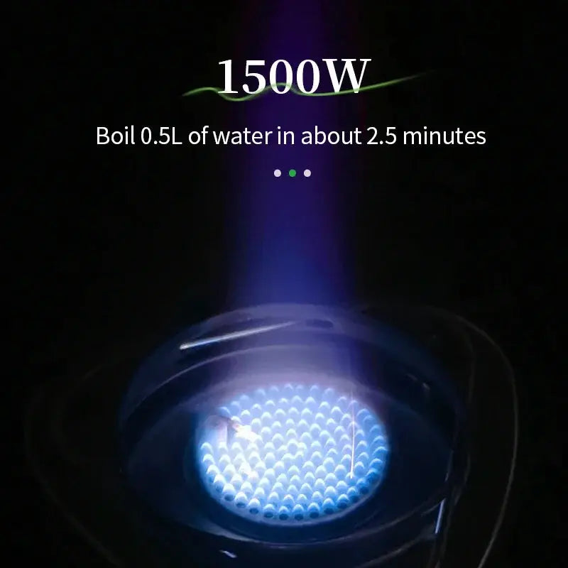 BRS-61 camping stove with integrated heat-collecting pot burner, ultralight, 1500W blue flame