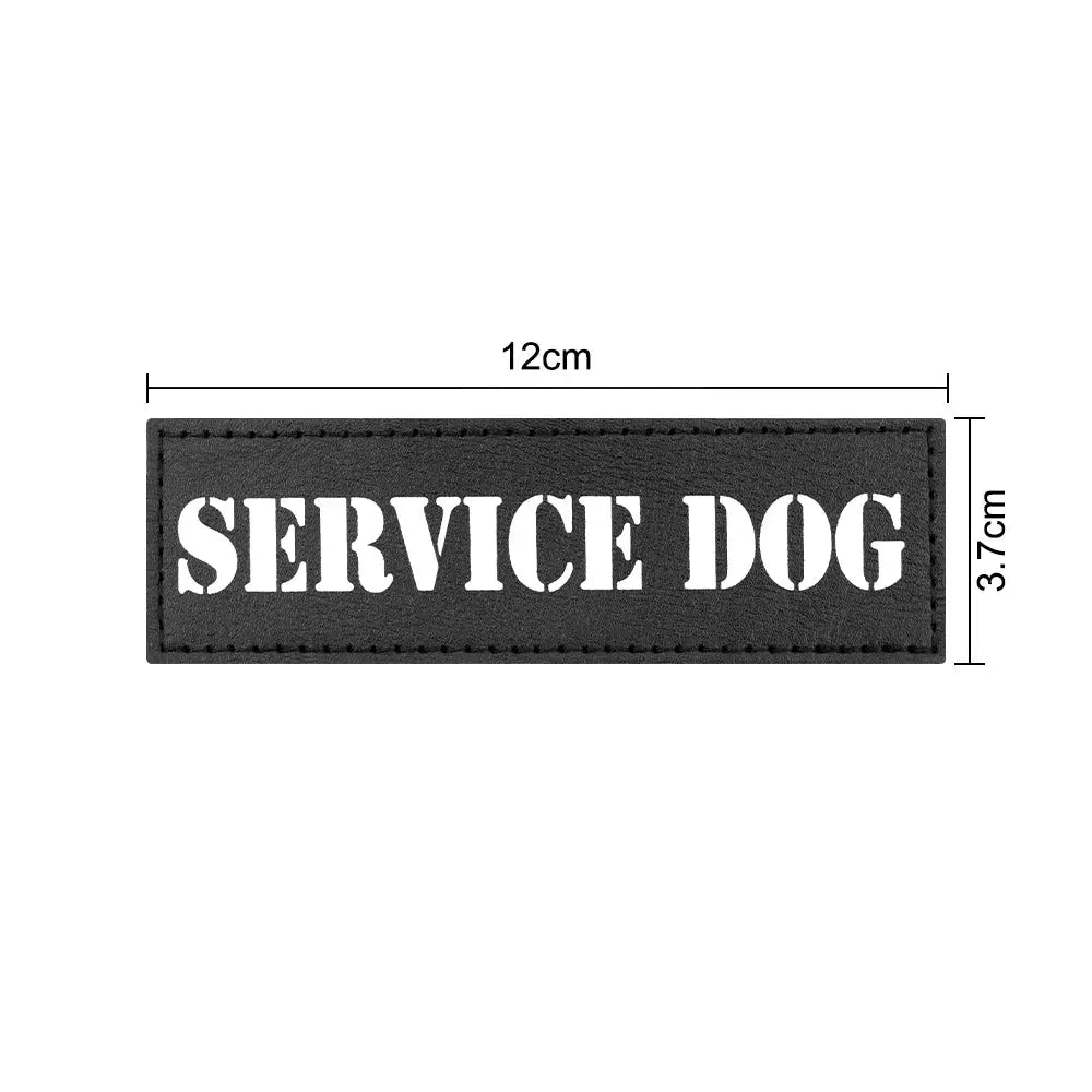 One Piece Embroidered Service Dog Patch For Vests And Harnesses Removable Patch For Dogs And Cats