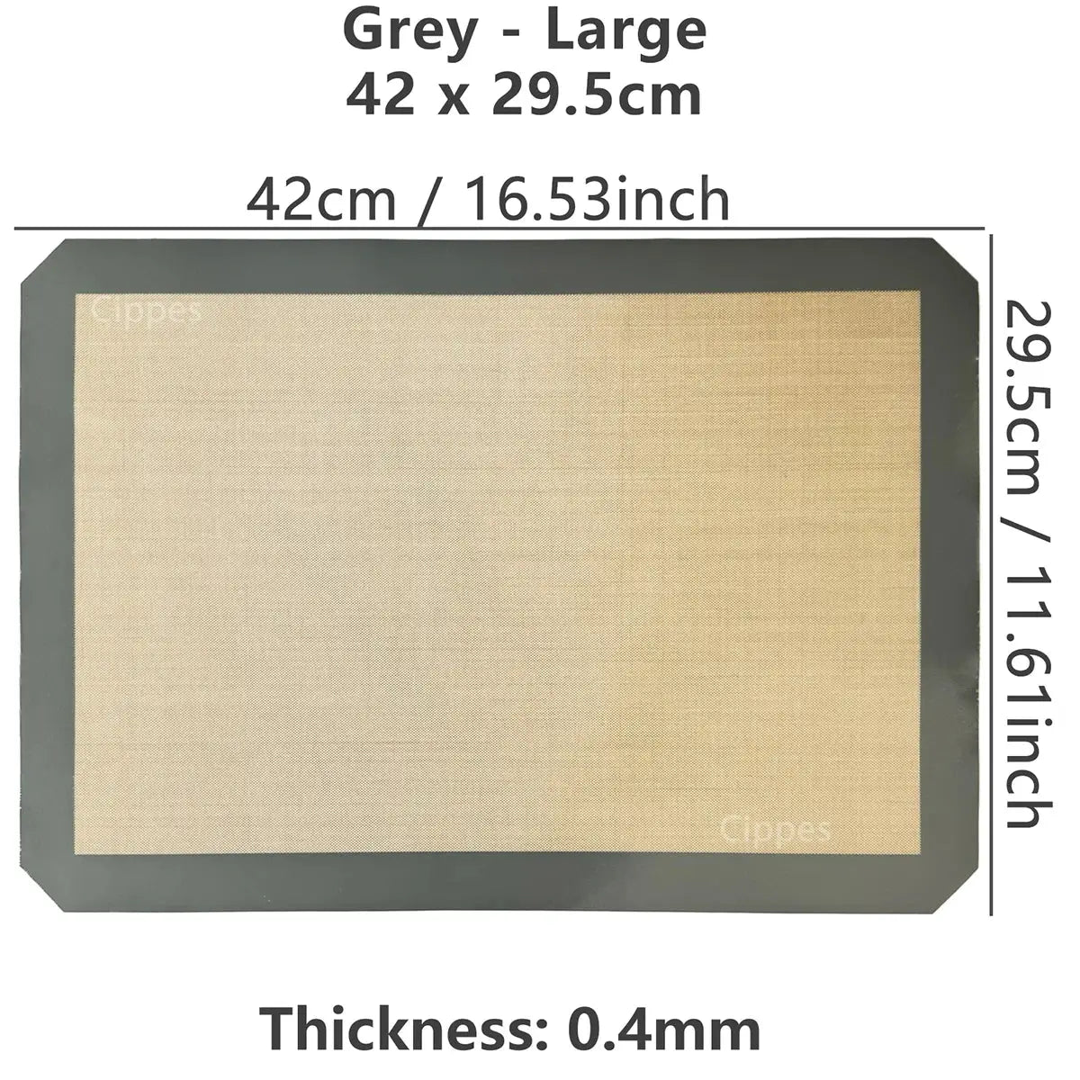 Silicone Baking Mat 0.4mm Thin Reusable Nonstick Heat Resistant Oven Liner For Cookies