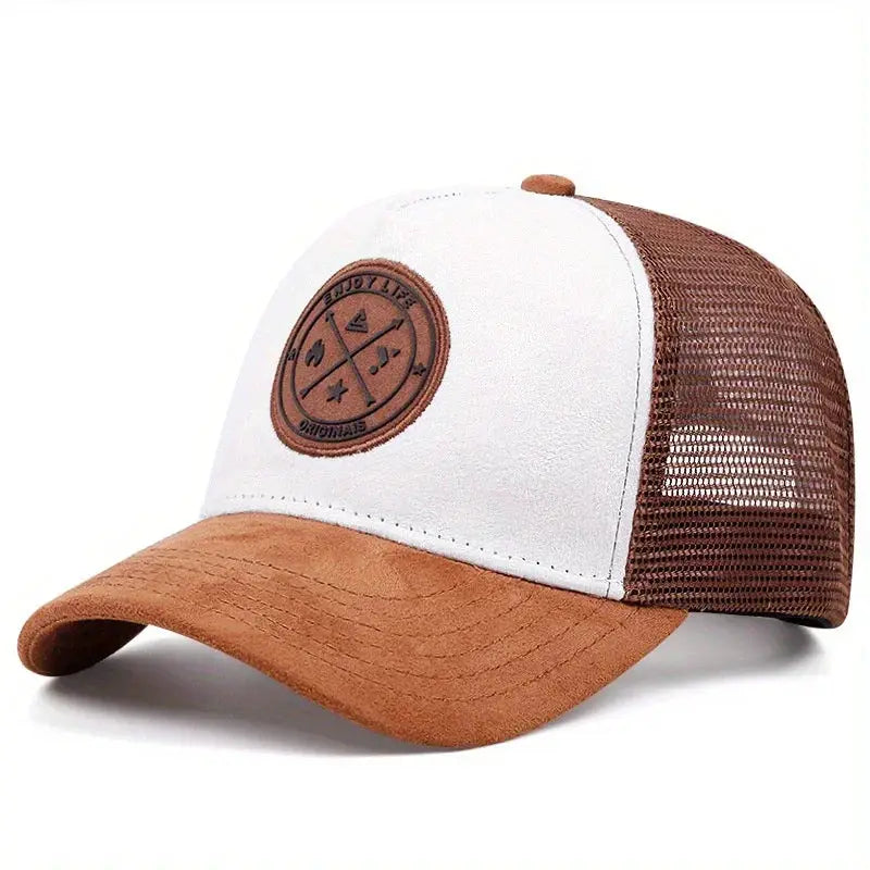 Summer Mesh Baseball Cap For Women And Men ENJOY LIFE Patch Snapback Breathable Unisex Street Hip Hop Trucker Cap