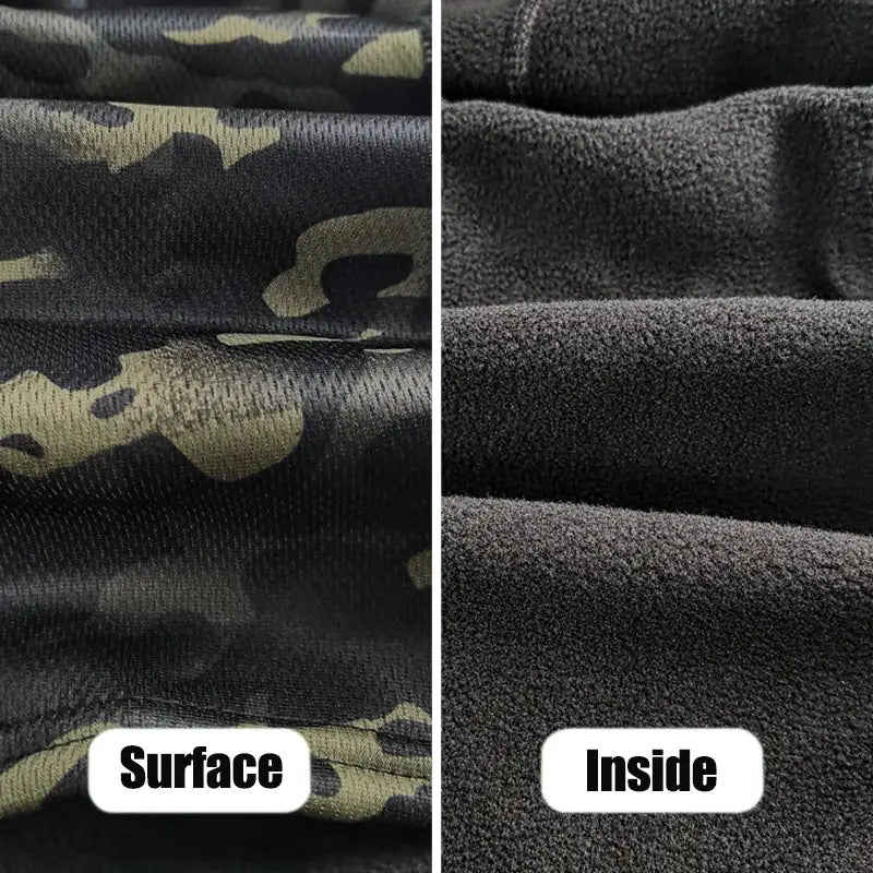 Balaclava by Simples Market; winter fleece camouflage full-face mask for outdoor ski and cycling