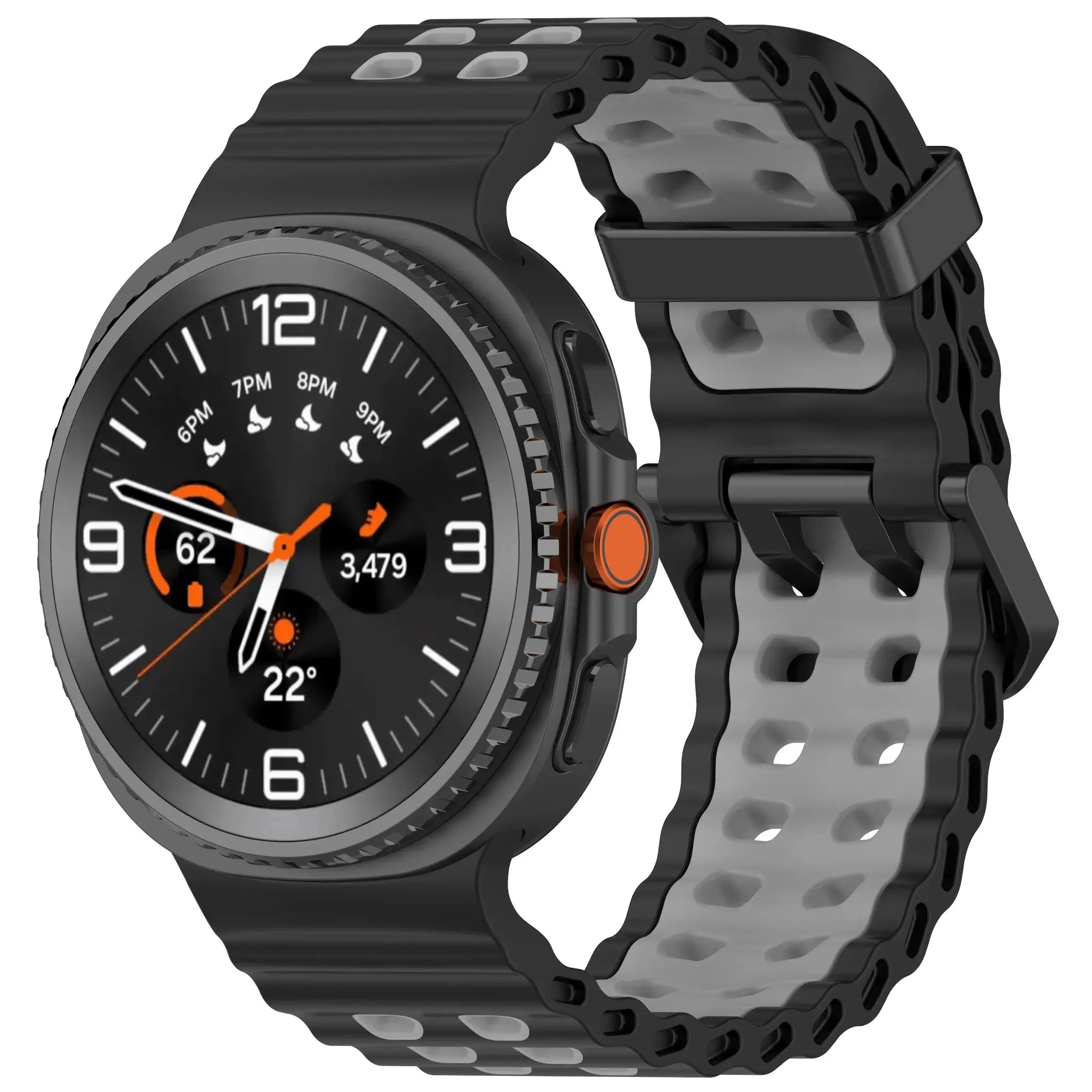 Silicone strap for Samsung Galaxy Watch 8/8 Classic Sport breathable wristband For Galaxy Watch 8 40/44mm Two-Tone silicone band