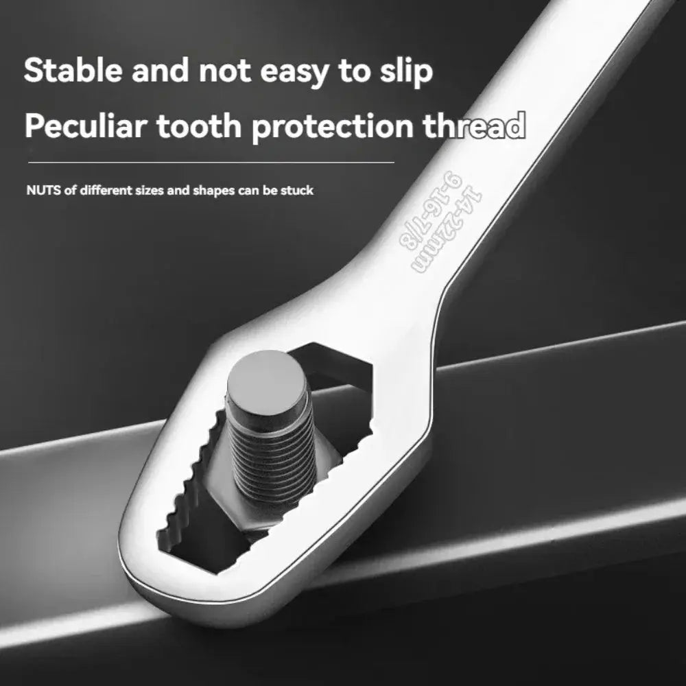 Universal Adjustable Torx Wrench 3 To 17mm Double Headed Self Tightening Spanner For Nuts And Bolts Factory Tools