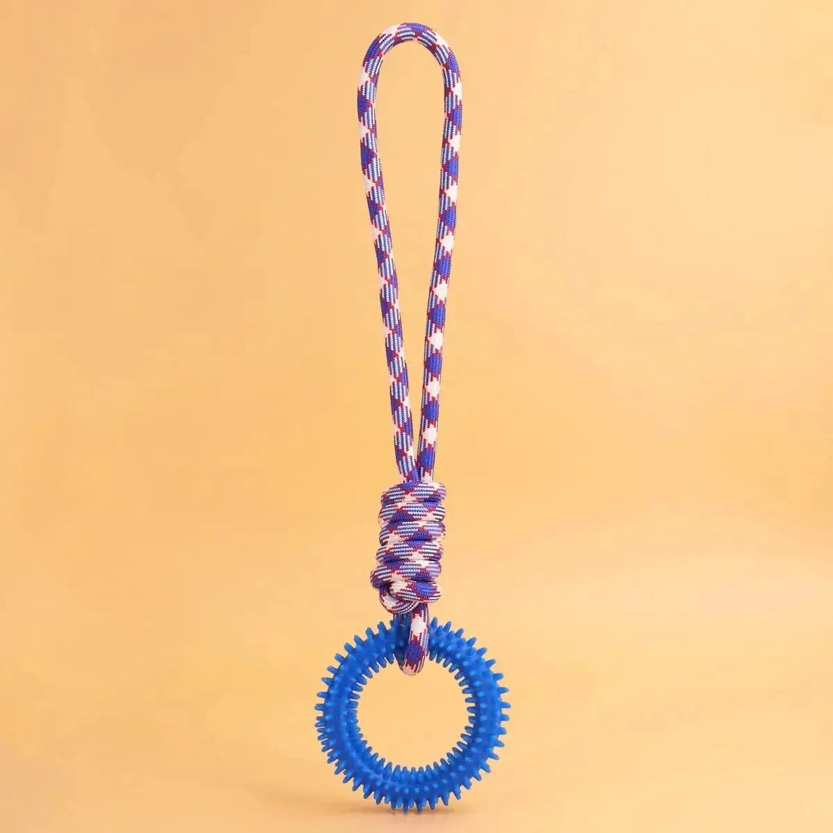 Chew Resistant Rope Dog Toys TPR Durable Colorful Woven Knot For Small Medium Large Dogs Dental Health