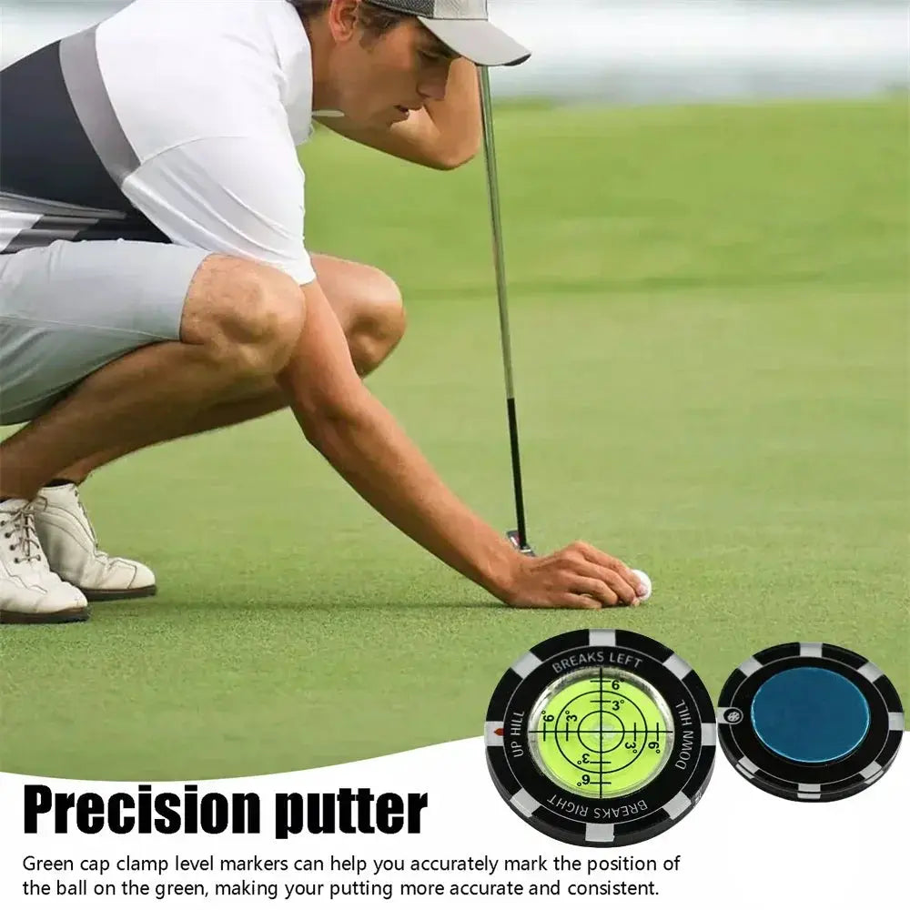 Golf Putt Ball Marker High Precision Round Green Reader Golf Putting Aid Slope Reading JJ024 1 Piece