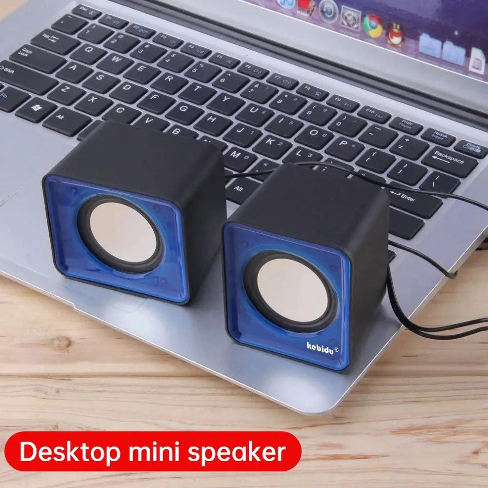 Portable PC Speaker For Computer Laptop Notebook Desktop Mini Sound Box With Clear Stereo Audio System