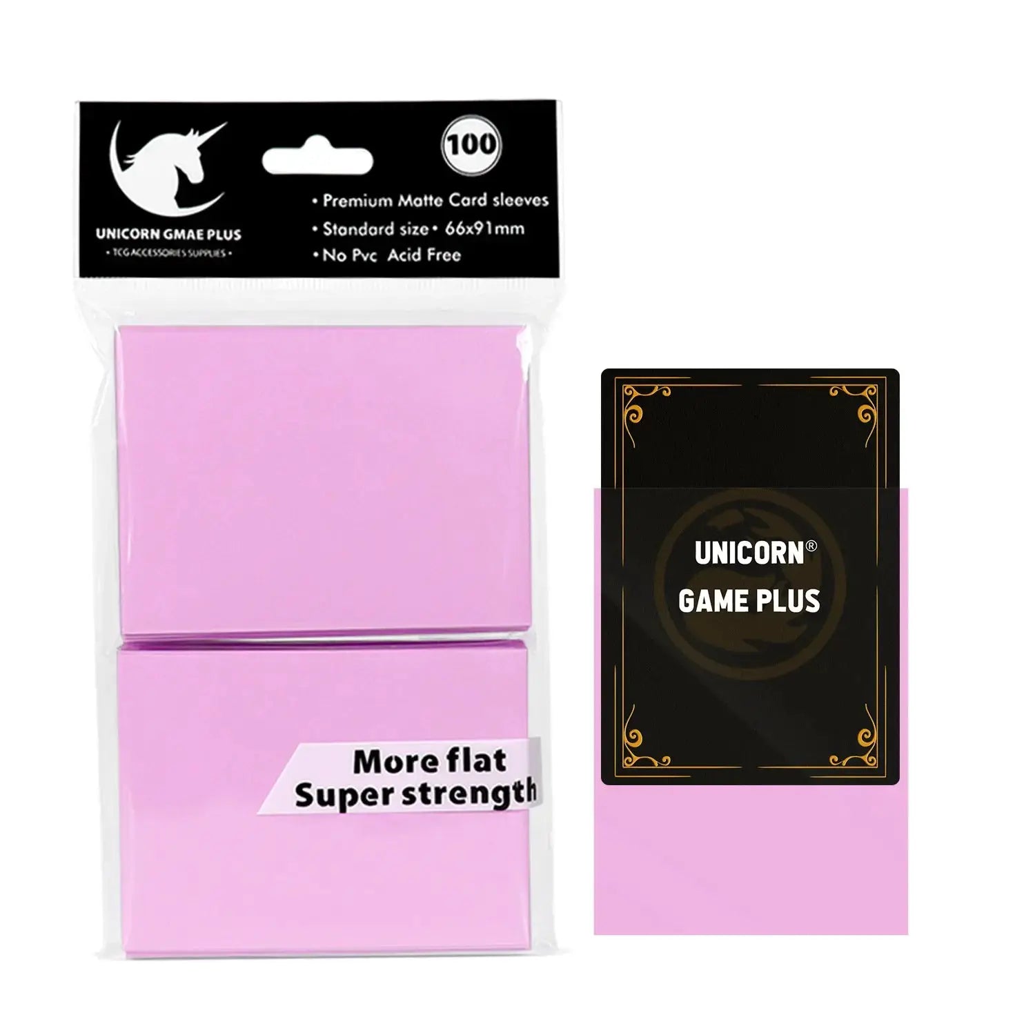 100 Pcs Matte 66x91mm Standard Size Card Sleeves For TCG Trading Cards Board Games Tarot Shield