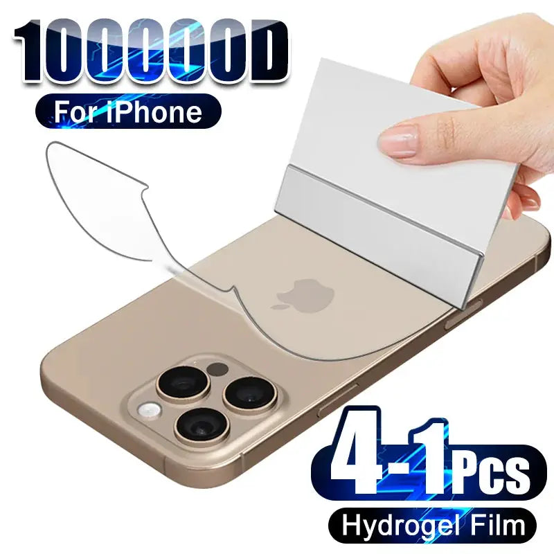 ApexShield Hydrogel Back Film For IPhone 7 Plus To 16 Pro Max Soft Clear Self Healing Flex Shield