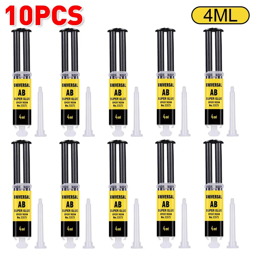 Two Part Epoxy Resin AB Glue Waterproof Fast Acting Adhesive For Wood Plastic Metal Glass Ceramic Repair Bonding