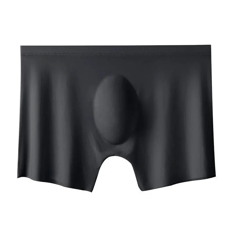 Men's Summer Ice Silk Ultra Thin Breathable Seamless Boxers Briefs Underwear All Day Comfort