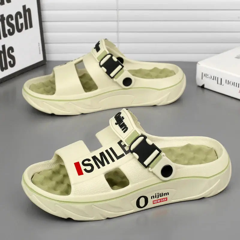 Summer Massage Slippers For Men And Women Indoor Outdoor Sandals Beach Comfortable Soft Slides Home Slippers