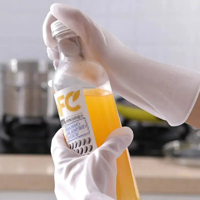 Waterproof Cleaning Gloves For Housework And Kitchen Tasks Wear Resistant PVC Rubber Dishwashing And Laundry