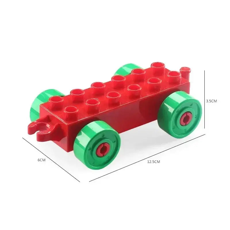 Big Building Blocks Compatible With Large Bricks Road Plates Car Parking Fuel Station Traffic Educational Toys For Kids