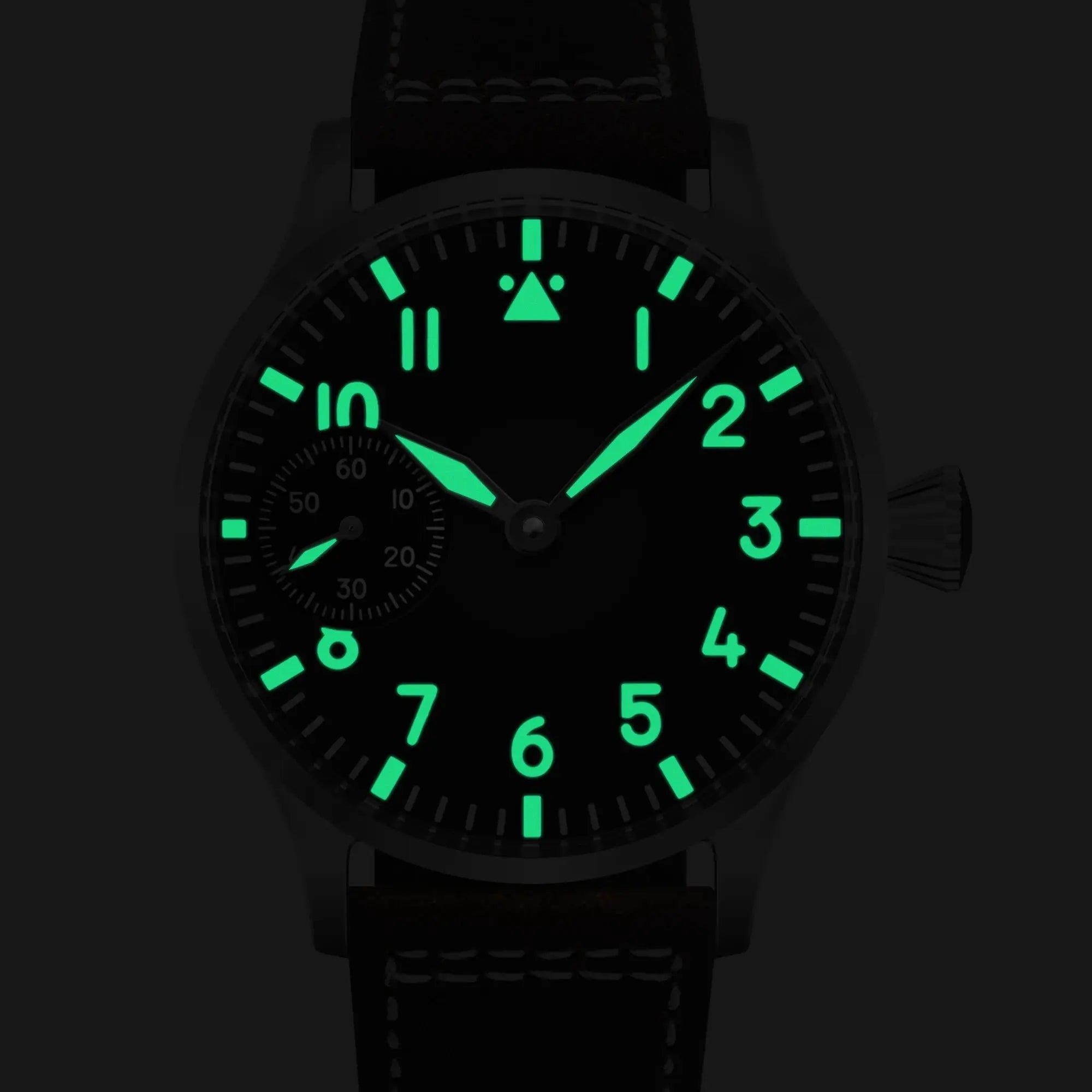 Corgeut Luxury Sapphire Glass 42mm Hand Wound Mechanical Watch With 316L Steel Case And 30m Water Resistant