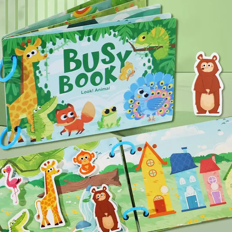 Montessori Baby Busy Book My First Quiet Book For Early Learning Educational Toy With Matching Games For Babies