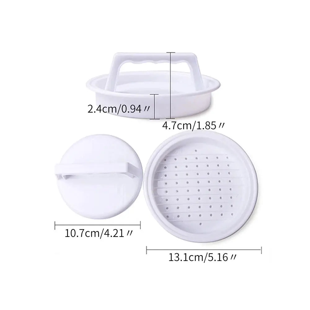 Stuffed Hamburger Press Plastic Burger Maker for Home Kitchen and Outdoor Barbecue Party Grilling