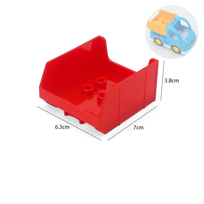 Big Building Blocks Traffic Mechanical Construction Set For Kids Compatible Large Bricks Educational Science Toy Gift