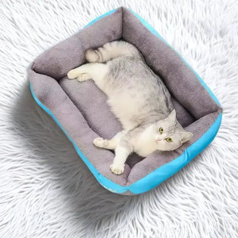 Large Long Plush Pet House Bed Cat Mat For Dogs And Cats Calming Deep Sleep Cushion For Puppy Chihuahua