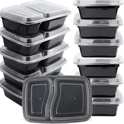 EverFresh Disposable Food Boxes With Lids Microwave Safe Durable Stackable Storage Containers Ten Pack