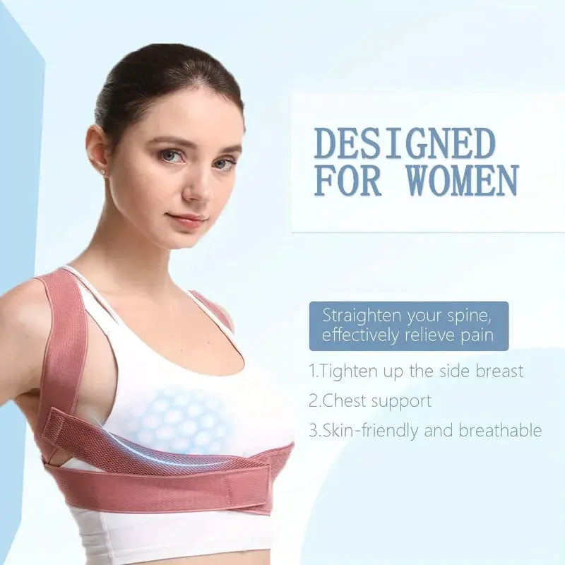 Invisible Posture Corrector For Adults With Straps Back Support Chest And Neck Forward Tilt Correction Tool