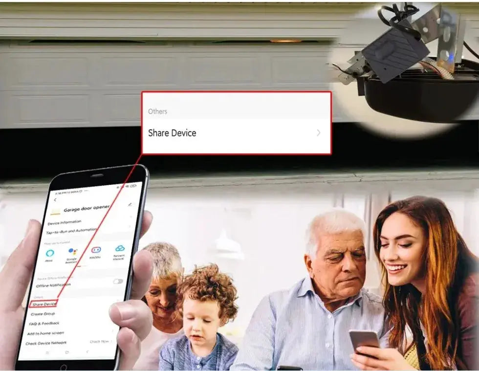 Smart Garage Door Opener by Simples Market; mobile remote via Tuya Smart Life app; works with Alexa & Google Assistant