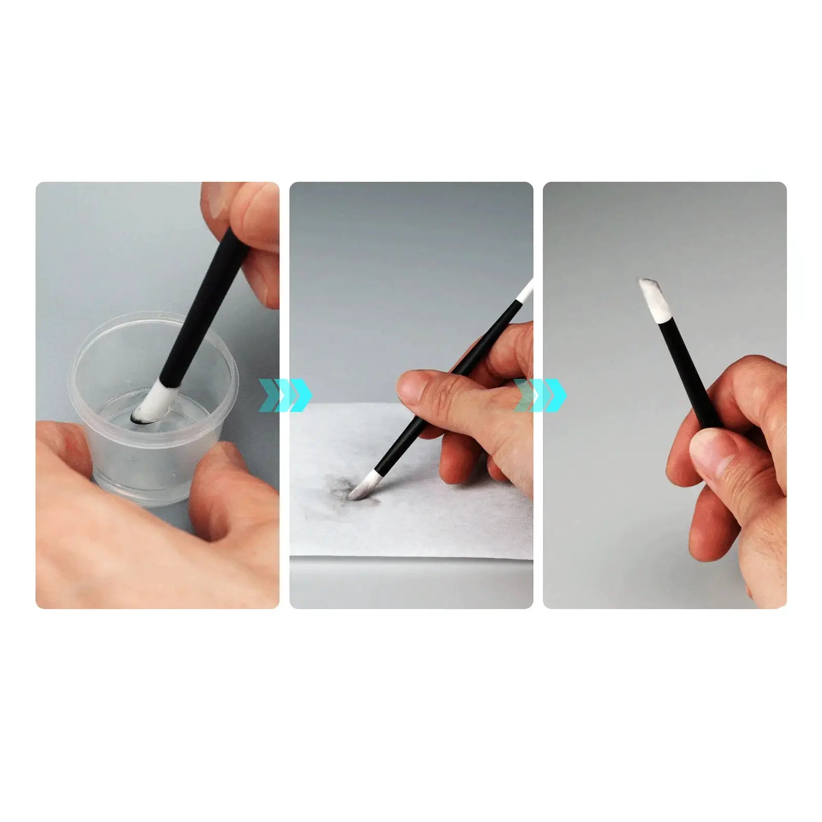 DSPIAE PT WP Water Wash Revival Double Head Wiping Rod For Aging Infiltration Line Wash Stains Cleaning Tools