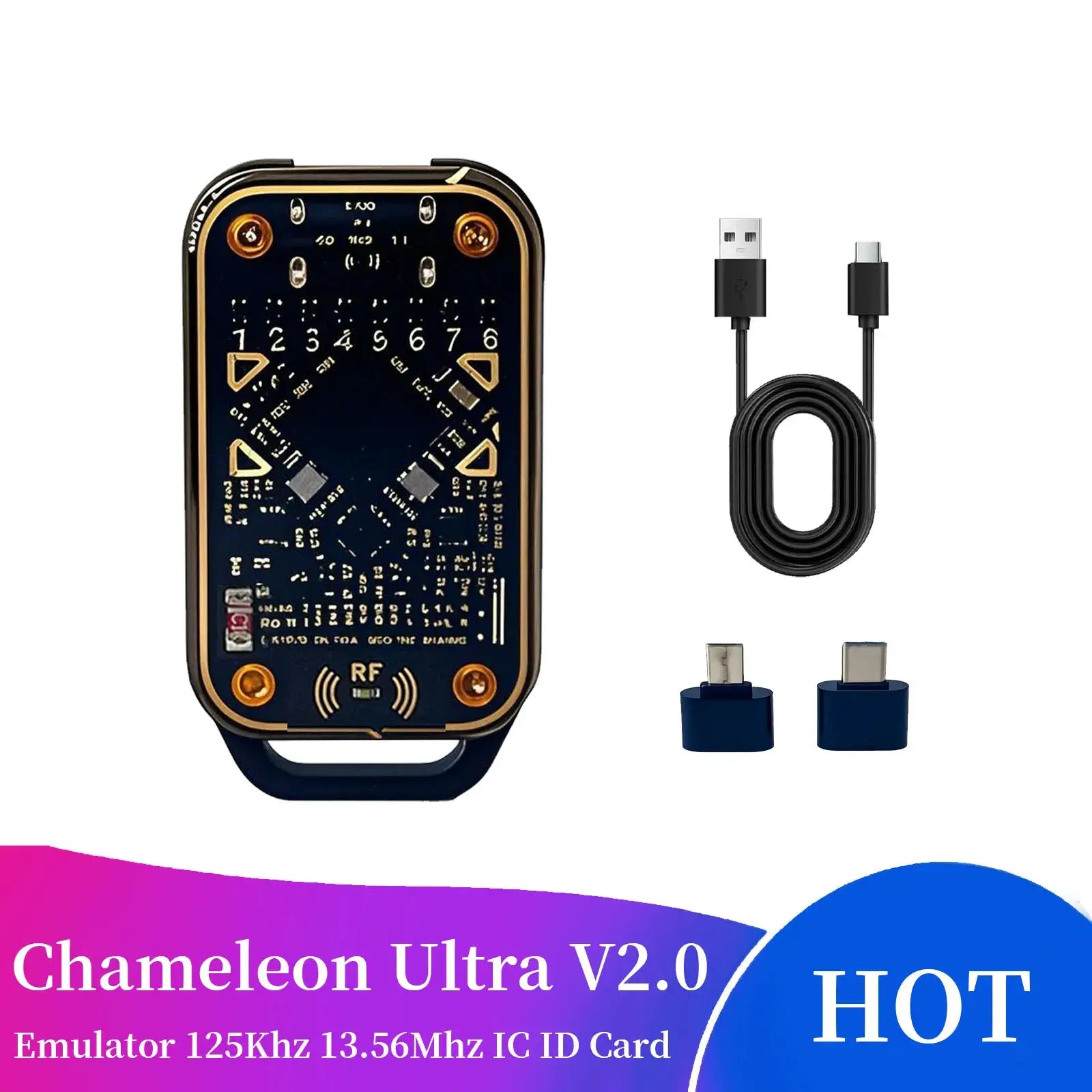 Chameleon Ultra Contactless Smart Card Emulator for NFC and RFID Testing and Development 125kHz 13.56MHz