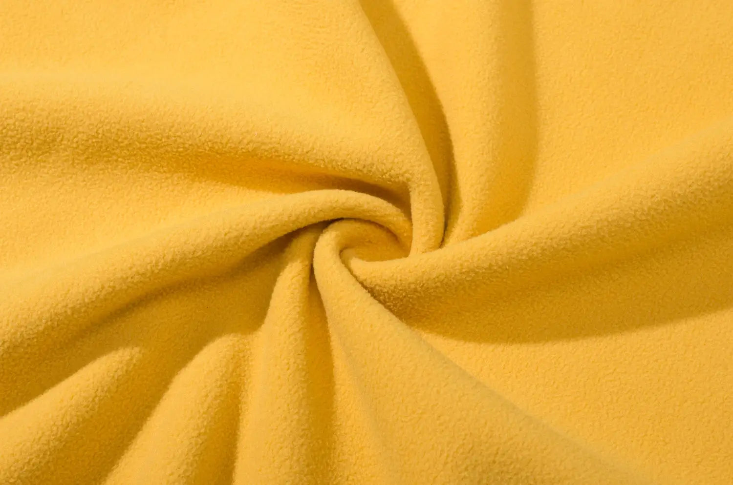 Yellow fleece fabric close-up for TACVASEN vest jacket
