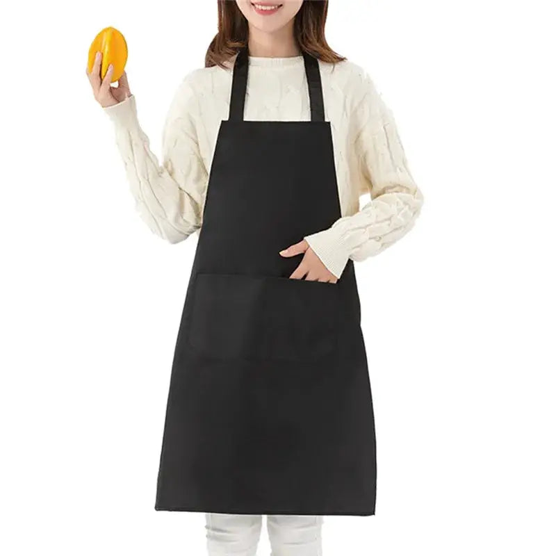 ChefGuard Adjustable Unisex Waterproof Polyester Cooking Apron With Pockets For Kitchen And Barbecue