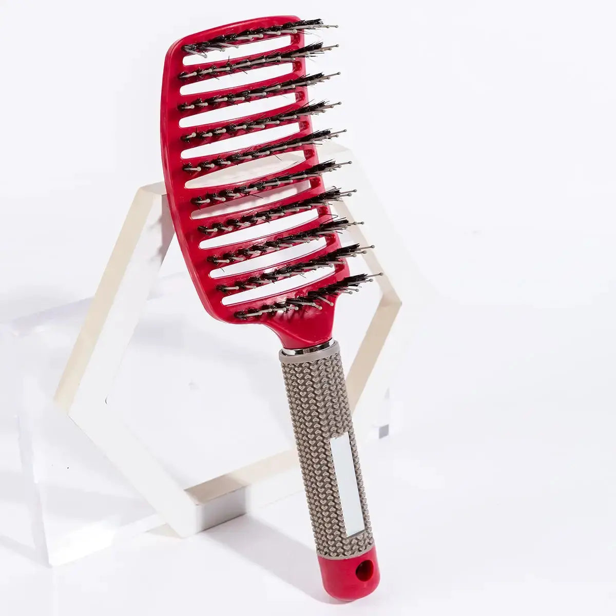 Hair Brush With Scalp Massage Comb Boar Bristle Nylon Detangling For Wet Curly Hair Women Hairdressing Styling Tool