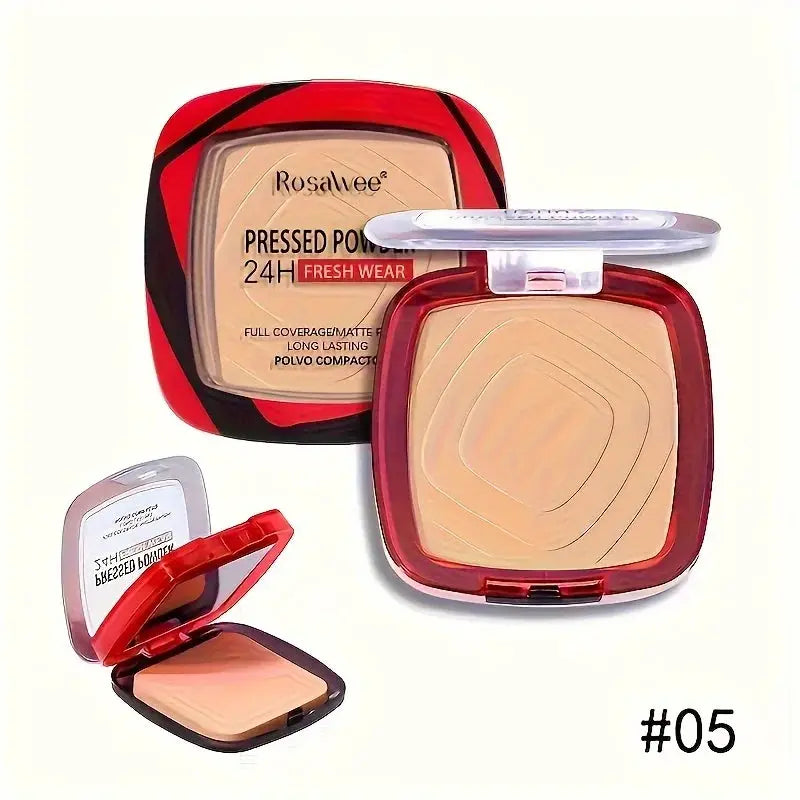 GlowGuard Matte Full Coverage Powder Foundation With Puff Oil Control 24 Hour Fresh Wear For All Skin Types