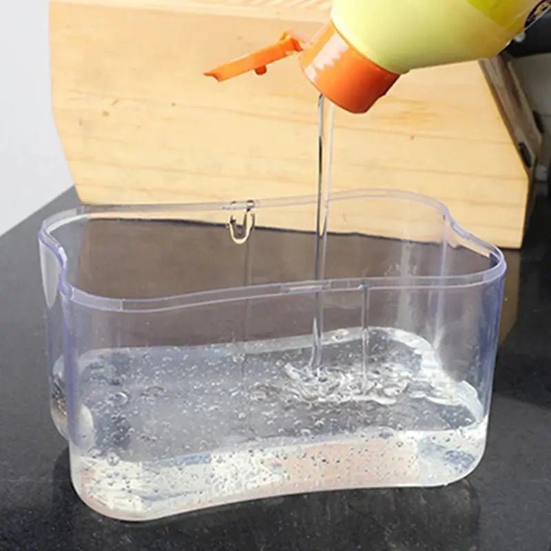 Pak Clean Portable Soap Dispenser For Kitchen Detergent Dispenses Exact Amount Directly Onto Sponge
