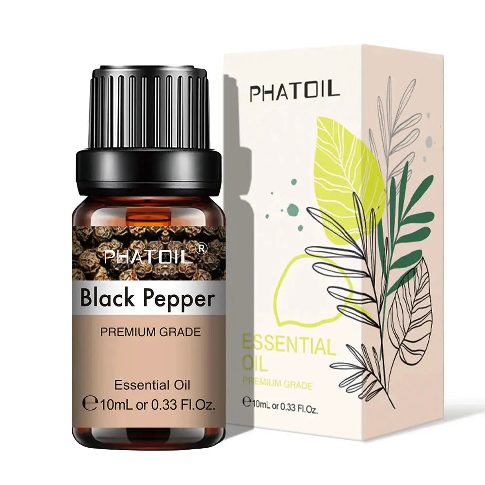 PHATOIL 10ml Natural Plant Essential Oil Eucalyptus Lavender Bergamot Vanilla Peppermint For Diffuser