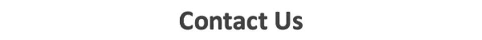 Contact Us heading displayed in gray on white background